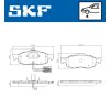 SKF Bremsbelagsatz, Scheibenbremse VKBP 80778 E - VKBP80778E für 06827586