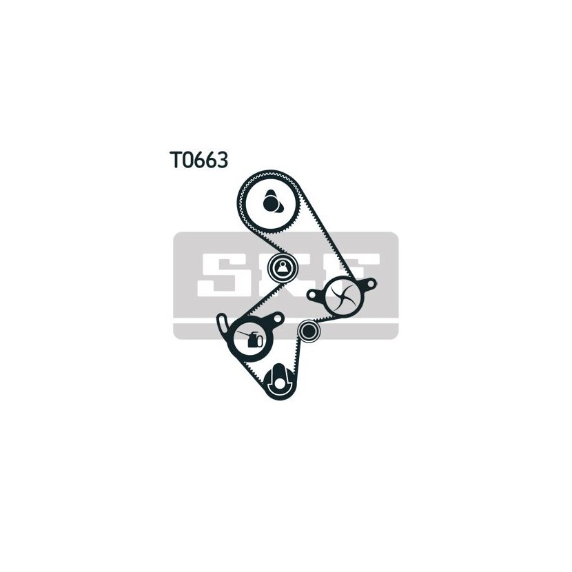 SKF Wasserpumpe + Zahnriemensatz VKMC 91003 - VKMC91003 für 13503-63010