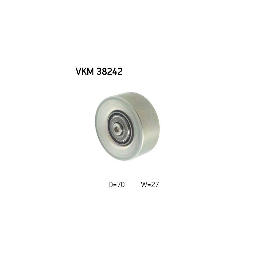 SKF Umlenk-/Führungsrolle, Keilrippenriemen VKM 38242 - VKM38242 für 11 28 7 780 124