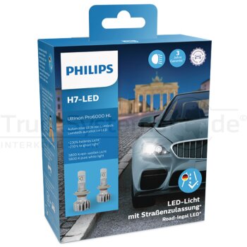 PHILIPS H7 - LED Ultinon Pro6000 HL 12 Volt  - 11972U6000X2