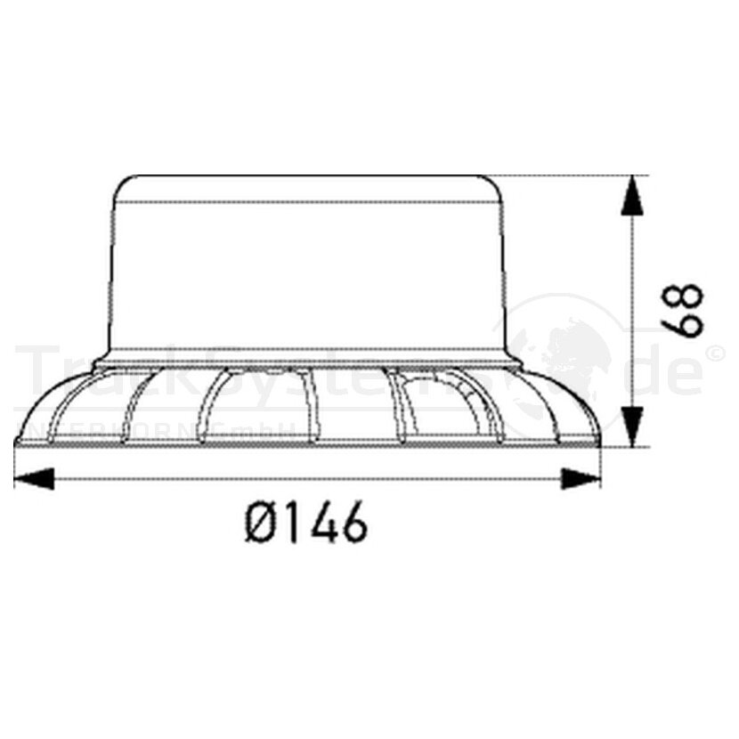 HELLA LED Kennleuchte blitzend Nano 12-24 V - 2XD 066 146-001 - 2XD066146001