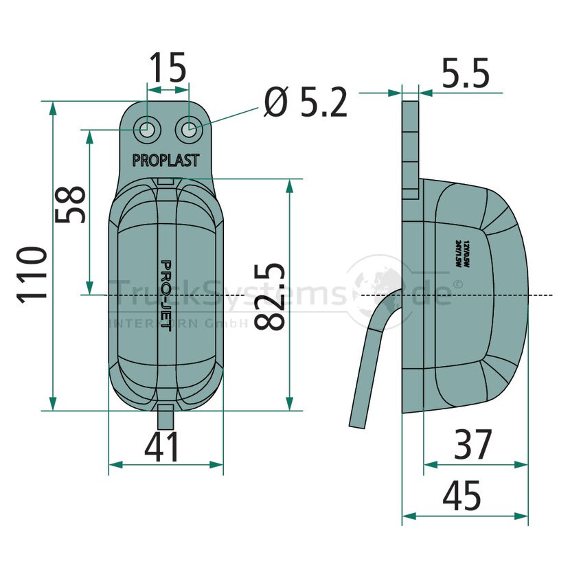 PROPLAST LED Umrissleuchte PRO-JET 40001324
